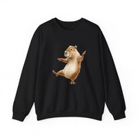 Dancing Capybara Happy Vibes Unisex Sweatshirt