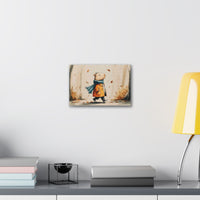Autumn Stroll Capybara Cozy Vibes Canvas Print