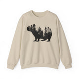 Nature Capybara Forest Silhouette Unisex Sweatshirt