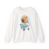 Astronaut Capybara Holding Earth Unisex Sweatshirt