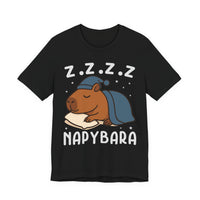 Napybara Funny Sleeping Capybara Design Unisex T-Shirt