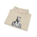 Business Capybara in Suit and Tie Unisex Hoodie