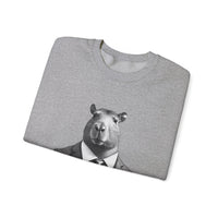 usiness Capybara in Suit and Tie Unisex Sweatshirt