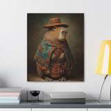 Andean Capybara Elegance Canvas Print