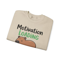 Funny Capybara Motivation Loading Please Wait Unisex Sweatshirt