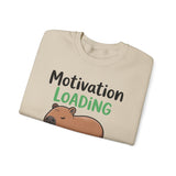 Funny Capybara Motivation Loading Please Wait Unisex Sweatshirt