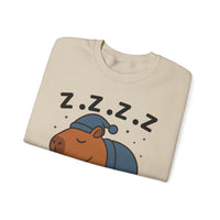 Napybara Funny Sleeping Capybara Design Unisex Sweatshirt