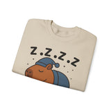 Napybara Funny Sleeping Capybara Design Unisex Sweatshirt