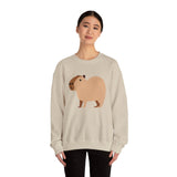 Clean Cartoon Capybara Character Unisex Sweatshirt
