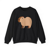 Clean Cartoon Capybara Character Unisex Sweatshirt