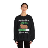 Funny Capybara Motivation Loading Please Wait Unisex Sweatshirt