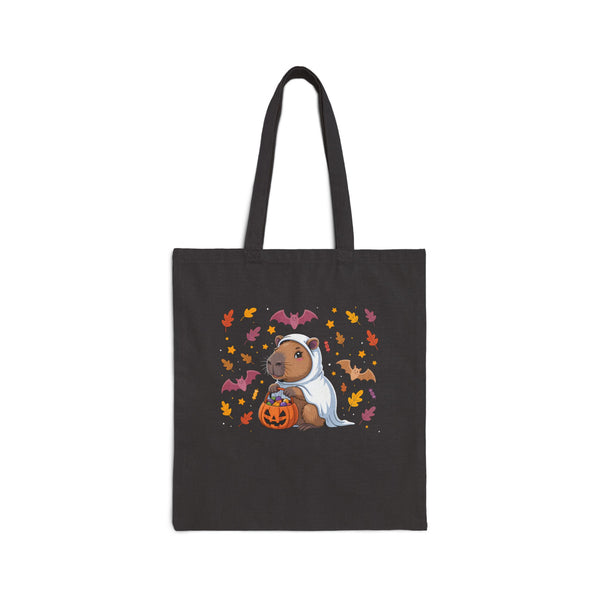 Ghost Capybara Trick or Treat Tote Bag