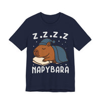 Napybara Funny Sleeping Capybara Design Unisex T-Shirt