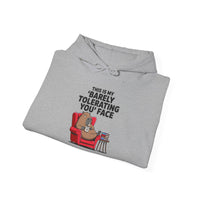 Funny Capybara Barely Tolerating You Face Unisex Hoodie