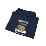 Funny Capybara Motivation Loading Please Wait Unisex Hoodie