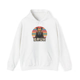 Retro Capybara Bruh Expression Unisex Hoodie