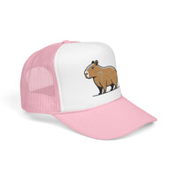 Minimal Capybara Outline Trucker Hat