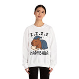 Napybara Funny Sleeping Capybara Design Unisex Sweatshirt