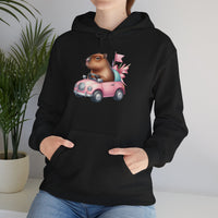 Stylish Capybara Car Adventure Unisex Hoodie