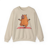 Yoga Capybara Meditation Pose Unisex Sweatshirt