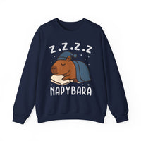 Napybara Funny Sleeping Capybara Design Unisex Sweatshirt