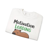Funny Capybara Motivation Loading Please Wait Unisex Sweatshirt