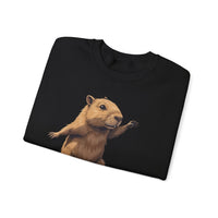 Skater Capybara Riding Skateboard Unisex Sweatshirt