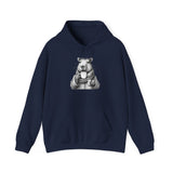 Cozy Capybara Drinking Coffee Mug Unisex Hoodie