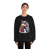 Stylish Capybara with Sunglasses and Boba Unisex Sweatshirt