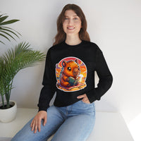 Adorable Capybara Sunset Reading Vibes Unisex Sweatshirt