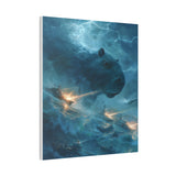 Kaiju Capybara Attack Canvas Print