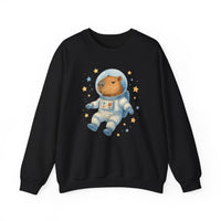 Space Capybara Astronaut Floating Unisex Sweatshirt
