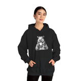 Cozy Capybara Drinking Coffee Mug Unisex Hoodie