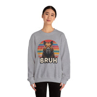 Retro Capybara Bruh Expression Unisex Sweatshirt