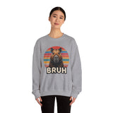 Retro Capybara Bruh Expression Unisex Sweatshirt