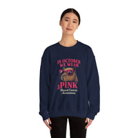 Capybara October Pink Breast Cancer Support Unisex Sweatshirt
