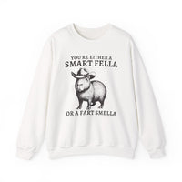 Smart Fella Fart Smella Capybara Cowboy Unisex Sweatshirt