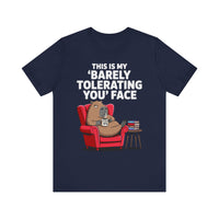 Funny Capybara Barely Tolerating You Face Unisex T-Shirt