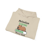 Funny Capybara Motivation Loading Please Wait Unisex Hoodie