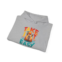 Take It Easy Capybara Relaxing Design Unisex Hoodie