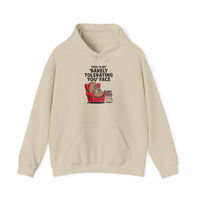 Funny Capybara Barely Tolerating You Face Unisex Hoodie