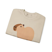 Clean Cartoon Capybara Character Unisex Sweatshirt