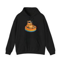 Vacation Mode Capybara Pool Day Unisex Hoodie