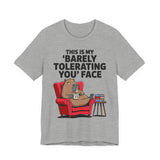 Funny Capybara Barely Tolerating You Face Unisex T-Shirt