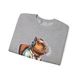 Gamer Capybara with Headset and Controller Unisex Sweatshirt
