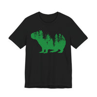 Nature Capybara Forest Silhouette Unisex T-Shirt