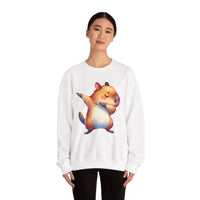 Capybara Doing the Dab Funny Cartoon Unisex Sweatshirt