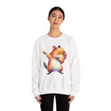 Capybara Doing the Dab Funny Cartoon Unisex Sweatshirt