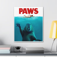 Capybara Paws Parody Canvas Print