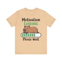 Funny Capybara Motivation Loading Please Wait Unisex T-Shirt